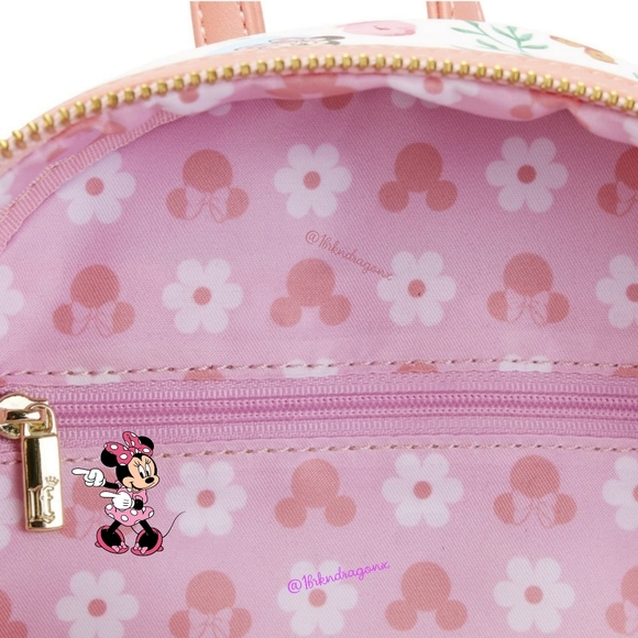 NWT Floral Pastel Disney 100th Anniversary Spring Backpack  Exclusive Loungefly - Picture 14 of 16